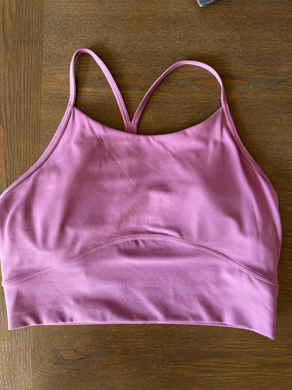 Women's Mauve Strappy Crop Top - Lightweight Support